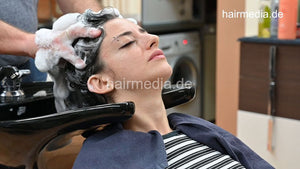6216 Leyla 1 by barber backward shampoo ASMR hairwash