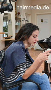 6216 Leyla 1 by barber backward shampoo ASMR hairwash vertical video