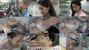 383 LizLi custom hair head and face wash and cream massage DVD