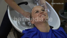 Load image into Gallery viewer, 370 ManuelaD barerette by student LaraE backward salon shampooing