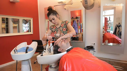 2025 Marcel by barberette AlinaR shampoo and haircut in leatherpants
