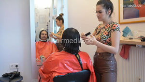 2025 Marcel by barberette AlinaR shampoo and haircut in leatherpants