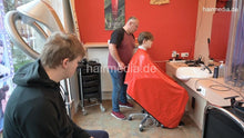 Load image into Gallery viewer, 2025 Max young boy by barber Nico 1 pampering forward wash