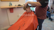 Cargar imagen en el visor de la galería, 2025 Max young boy by barber Nico 3 perm fixation and buzzcut