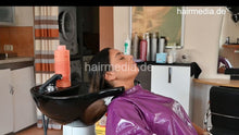 Carica l&#39;immagine nel visualizzatore di Gallery, 1171 Meriem July 22 1 backward salon pampering shampoo by barber