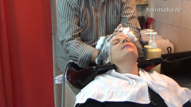 390 Mia hair ear and face by barber 20 min HD video for download
