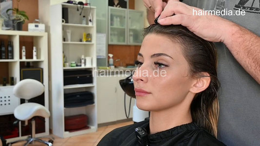 1204 MichelleH at barber 3 metal rollers strong wetset