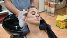 Cargar imagen en el visor de la galería, 1210 MichelleH by barber punishment backward ASMR shampoo