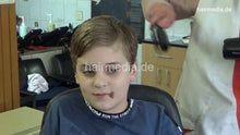 Load image into Gallery viewer, 1190 Miki young boy 3 haircut and blow by mature barberette