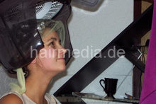 将图片加载到图库查看器，h015 Angelina teen forward salon hairwash and vintage wet set by old barberette in Thuringia