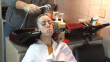 Load image into Gallery viewer, 6207 NinaK 1 backward salon shampooing hair and ear by barber