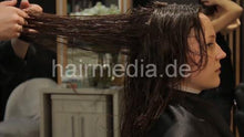Laden Sie das Bild in den Galerie-Viewer, 7200 Ukrainian lady 2 pre perm haircut by Ukrainian barber