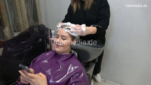 Load image into Gallery viewer, 1168 Patrycja pregnant 1 dry cut and backward salon shampooing by barberette Justyna