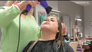 4118 Paulina 06 highlighting torture by Justyna Part 2 shampoo and blow
