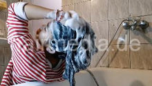 Cargar imagen en el visor de la galería, 9093 17 Long Hair Red at bathtub forward backward and upright wash self