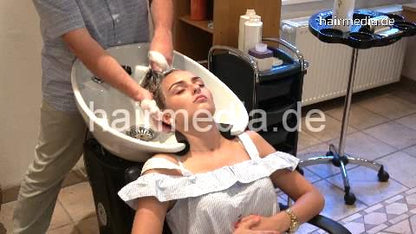 370 SamantaW 1 backward salon shampooing by barber in Berlin salon ASMR pampering