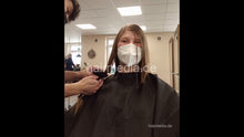 Load image into Gallery viewer, 1160 final chop haircut at young male hobby hairdresser student
