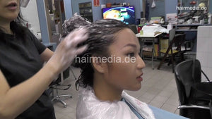 359 SiobhanL 1 1x upright  2x backward 1x forward shampoo by asian barber