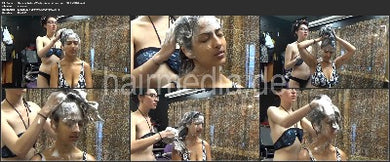 1143 Stasi in Rollers Washing Long Hair 43 min HD video for download