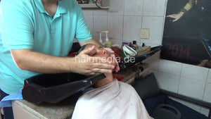 6210 Stephan young boy shampoo backward by barber