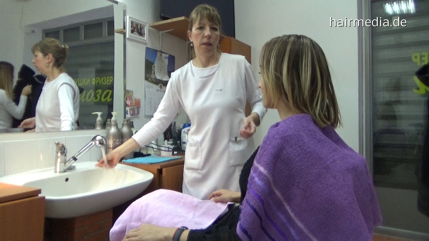 538 Serbian Stewardess Annie forward wash by barber JelenaB