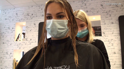 4115 TabeaH  Balayage torture Part 3, haircut and blow 33 min HD video for download