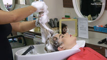 将图片加载到图库查看器，1158 3 Antonija XXL hair extra long smoking ASMR shampoo backward by Vanessa DG