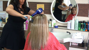 1158 3 Antonija XXL hair extra long smoking ASMR shampoo backward by Vanessa DG