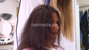 1158 4 VanessaDG by Antonija latex shampoocape thick hair extra long ASMR shampoo backward