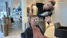 将图片加载到图库查看器，397 MajaS does ASMR extrem long backward salon shampooing Monika