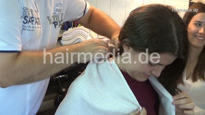 6196 04 Jelena hair ear and face shampooing by barber