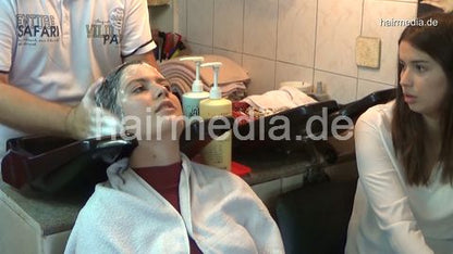 6196 04 Jelena hair ear and face shampooing by barber