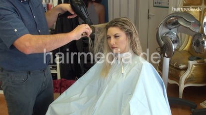 397 MajaS ASMR extrem long backward salon shampooing by barber