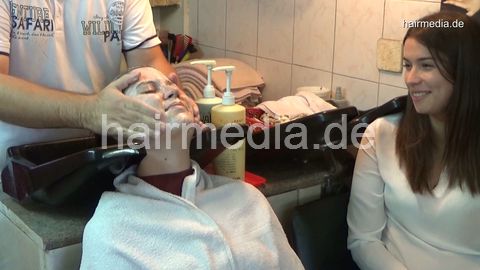 6196 04 Jelena hair ear and face shampooing by barber
