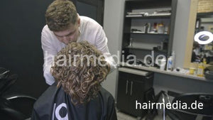 7200 Maria Kucher short hair perm Part 2 by Ukrainian barber