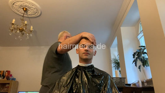 2012 20210908 headshave and red stripe bleaching
