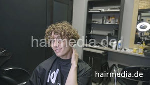 7200 Maria Kucher short hair perm Part 2 by Ukrainian barber