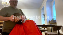 Cargar imagen en el visor de la galería, 2012 20210526 lockdown black slave facemask buzzcut by hobbybarber in home office
