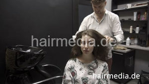 7200 Alexandra 18yo teen perm by Ukrainian barber 1 shampoo and treatment