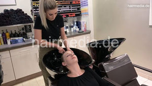 397 MajaS does ASMR extrem long backward salon shampooing Monika