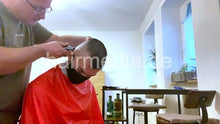 Charger l&#39;image dans la galerie, 2012 20210526 lockdown black slave facemask buzzcut by hobbybarber in home office