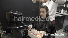 Load image into Gallery viewer, 7200 Alexandra 18yo teen perm by Ukrainian barber 2 perm process
