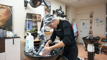 Cargar imagen en el visor de la galería, 1171 Amal barberette self forward over backward salon sink shampooing