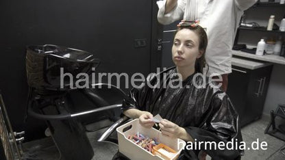 7200 Alexandra 18yo teen perm by Ukrainian barber 2 perm process
