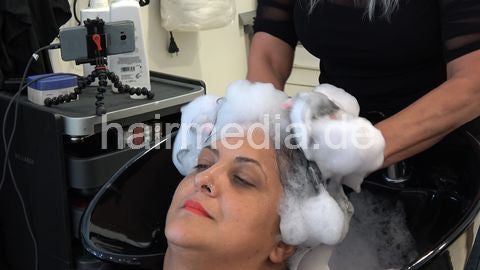 398 Silvana thickhair ASMR backward salon shampooing by Dzaklina