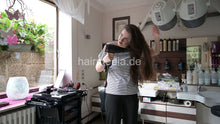 将图片加载到图库查看器，9146 KseniaK by Justyna ASMR backward salon shampooing in purple pvc vinyl shampoocape