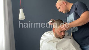 2012 20210805 bed sheet caped headshave by hobbybarber