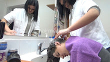 将图片加载到图库查看器，1185 Neda by tall barberette NevenaI in barbershop forward shampoo