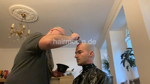 2012 20210908 headshave and red stripe bleaching