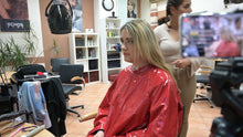 Load image into Gallery viewer, 1171 Dragica 1 dry haircut by Meriem in several vinyl capes